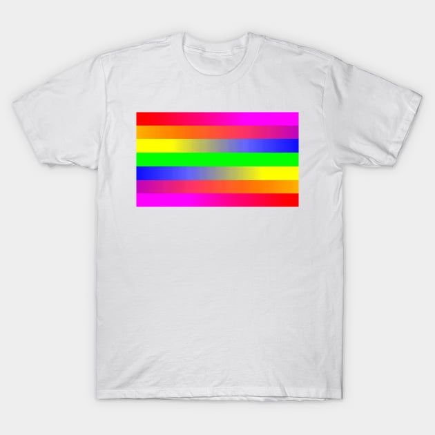 Rainbow distortion T-Shirt by ghjura